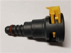 Female Quick Connect 1/2" x 3/8" Barb, Nylon