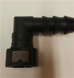 Female Quick Connect 1/2 x 1/2 Nylon, 90 Degree Push Lock